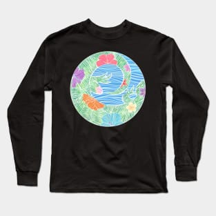 Tropical Green Gecko Long Sleeve T-Shirt